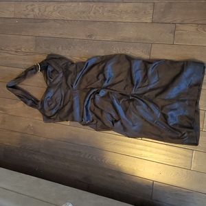 Formal Le Chateau black satin dress in size small